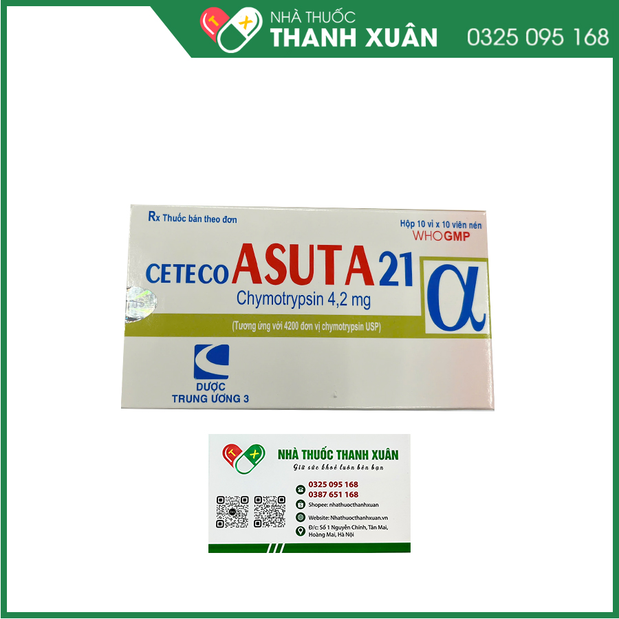 Ceteco ASUTA 21α thuốc chống viêm, giảm sưng, phù nề